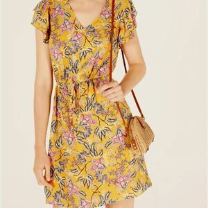 Maison Jules Sunny Drawstring Dress